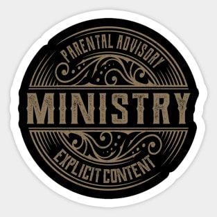 Ministry Vintage Ornament Sticker